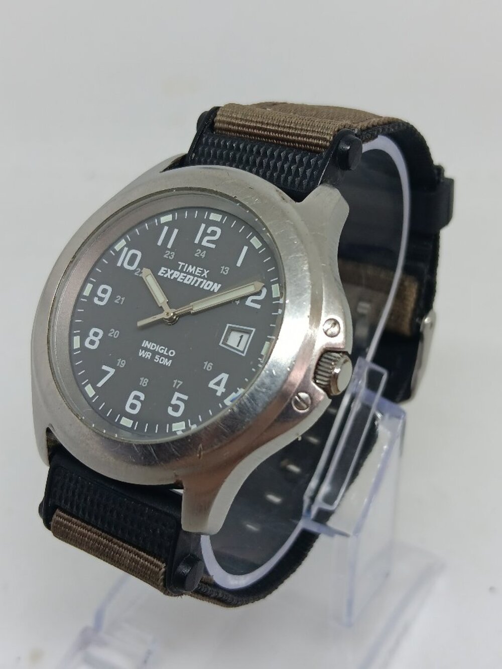 VINTAGE 2003 Timex Expedition T40091 Men's 38mm Black Dial Date Watch PLS READ